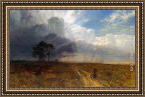 The Coming Storm Framed Paintings - The Coming Storm by George Vicat Cole