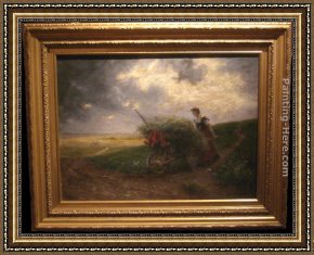 Hard Framed Paintings - Hard Work by Georges Laugee