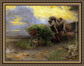 The Coming Storm Framed Paintings - The Coming Storm by Georges Laugee