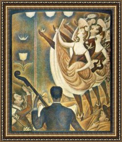 Madonna with St George Framed Paintings - Le Chahut by Georges Seurat