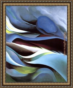 Landscape with a Lake Framed Paintings - From the Lake No. 1 by Georgia O'Keeffe