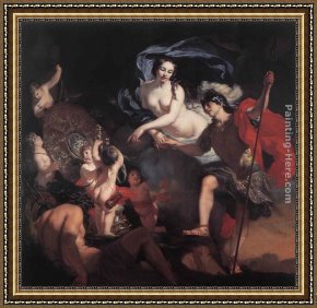 Presenting Framed Paintings - Venus Presenting Weapons to Aeneas by Gerard De Lairesse