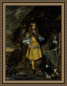 Moses Framed Paintings - Memorial Portrait of Moses ter Borch by Gerard ter Borch
