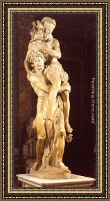 Lorenzo Framed Paintings - Aeneas and Anchises by Gian Lorenzo Bernini