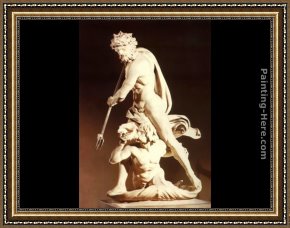 Gian Lorenzo Bernini Framed Paintings - Neptune and Triton by Gian Lorenzo Bernini
