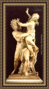 Rape Framed Paintings - The Rape of Proserpine by Gian Lorenzo Bernini