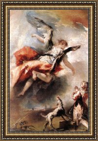 The Departure of Tobias Framed Paintings - The Angel Appears to Tobias by Giovanni Antonio Guardi