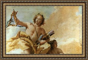 Giovanni Framed Paintings - Apollo and Diana by Giovanni Battista Tiepolo
