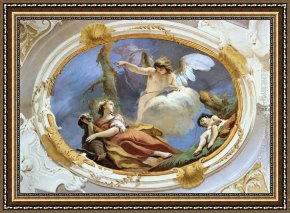 Giovanni Battista Tiepolo Framed Paintings - Hagar in the Wilderness by Giovanni Battista Tiepolo