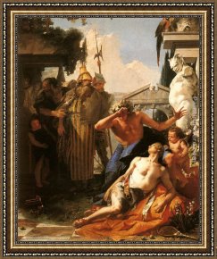 Giovanni Battista Tiepolo Framed Paintings - The Death of Hyacinth by Giovanni Battista Tiepolo