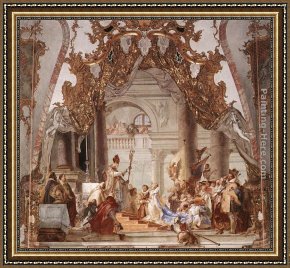 The Mystic Marriage of St. Catherine Framed Paintings - The Marriage of the Emperor Frederick Barbarossa to Beatrice of Burgundy by Giovanni Battista Tiepolo