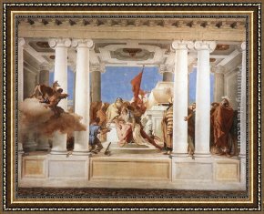 Giovanni Battista Tiepolo Framed Paintings - The Sacrifice of Iphigenia by Giovanni Battista Tiepolo