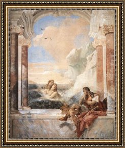 Giovanni Battista Tiepolo Framed Paintings - Thetis Consoling Achilles by Giovanni Battista Tiepolo