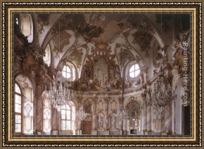 Moet And Chandon Cremant Imperial Framed Paintings - View of the Imperial Hall by Giovanni Battista Tiepolo