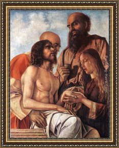 Piet Mondrian Framed Paintings - Piet&agrave; by Giovanni Bellini