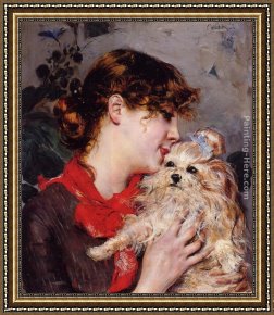 Madame Framed Paintings - Madame Rejane by Giovanni Boldini