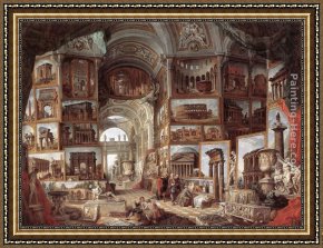 Paolo And Francesca Framed Paintings - Roma Antica by Giovanni Paolo Pannini