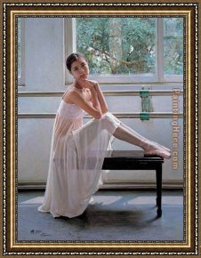 Ballet Framed Paintings - gzj03 by Guan zeju