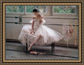 Ballet Framed Paintings - gzj04 by Guan zeju