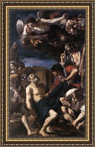The Denying of Peter Framed Paintings - The Martyrdom of St Peter by Guercino