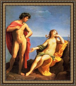 Bacchus And Ariadne Framed Paintings - Bacchus And Ariadne by Guido Reni