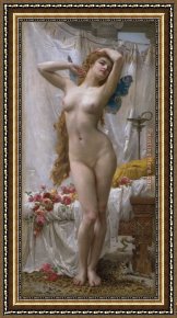 Cupid And Psyche As Children Framed Paintings - The Awakening of Psyche by Guillaume Seignac