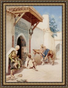 Making Framed Paintings - Making Ready for the Road by Guiseppe Signorini