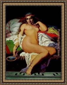 Gustave Framed Paintings - Phryne by Gustave Clarence Rodolphe Boulanger