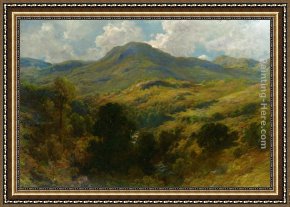 Gustave Framed Paintings - Montagne dEcosse by Gustave Dore