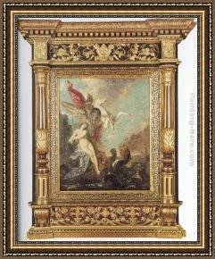 Perseus Frees Andromeda Framed Paintings - Andromeda by Gustave Moreau
