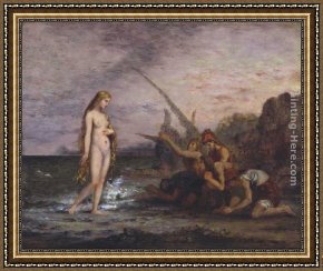 The Toilette of Venus Framed Paintings - The Birth of Venus by Gustave Moreau