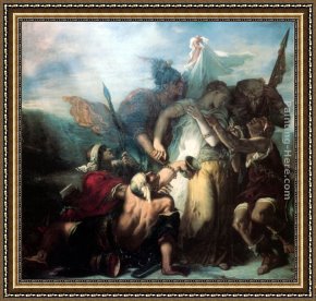 Song of The Dog Framed Paintings - The Song of Songs by Gustave Moreau