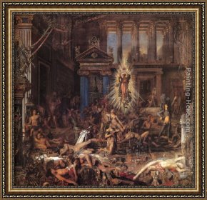 The Suitor Framed Paintings - The Suitors by Gustave Moreau