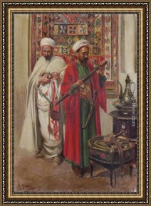 Gustavo Framed Paintings - The Arms Dealer by Gustavo Simoni