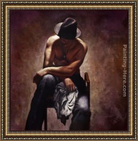 A Little Prince Likely in Time to Bless a Royal Throne Framed Paintings - Quiet Time by Hamish Blakely