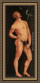 Adam Elsheimer Framed Paintings - Adam by Hans Baldung