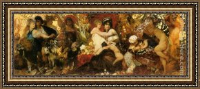Hans Makart Framed Paintings - Abundantia - The Gifts of the Earth by Hans Makart