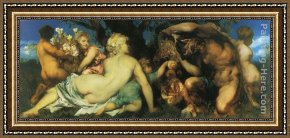 Emilie, Die Schwester Menzels Framed Paintings - Die Ernte by Hans Makart