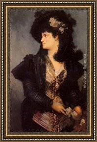 Hans Makart Framed Paintings - Portrait of a Lady by Hans Makart
