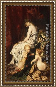 Hans Makart Framed Paintings - The Dream after the Ball by Hans Makart