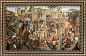 Han-wu Framed Paintings - Scenes from the Passion of Christ by Hans Memling