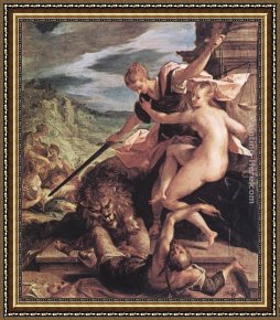 Allegory of Virtue Framed Paintings - Allegory by Hans von Aachen