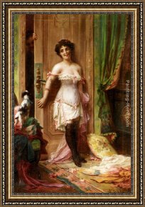 Han-wu Framed Paintings - Anticipation by Hans Zatzka