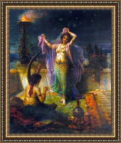 Han-wu Framed Paintings - Arabian Nights by Hans Zatzka