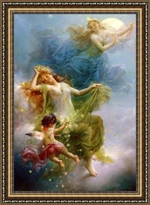 Isle of Sky Framed Paintings - In The Night Sky by Hans Zatzka