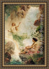 Han-wu Framed Paintings - Paradise by Hans Zatzka