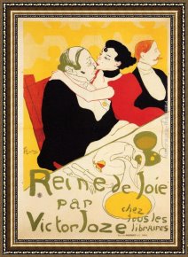 Caterina Cornaro, Queen of Cyprus Framed Paintings - Queen of Joy by Henri de Toulouse-Lautrec