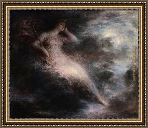 Caterina Cornaro, Queen of Cyprus Framed Paintings - Queen of the Night by Henri Fantin-Latour