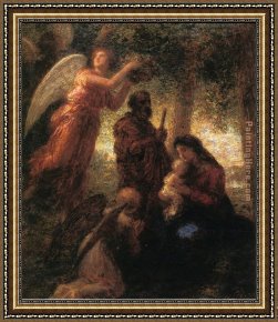 The Presentation of Christ Framed Paintings - The Birth of Christ by Henri Fantin-Latour