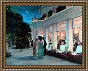 Henri Gervex Framed Paintings - Before the Operation Dr. Pean Explaining the Use of Hemostatic Clamps by Henri Gervex